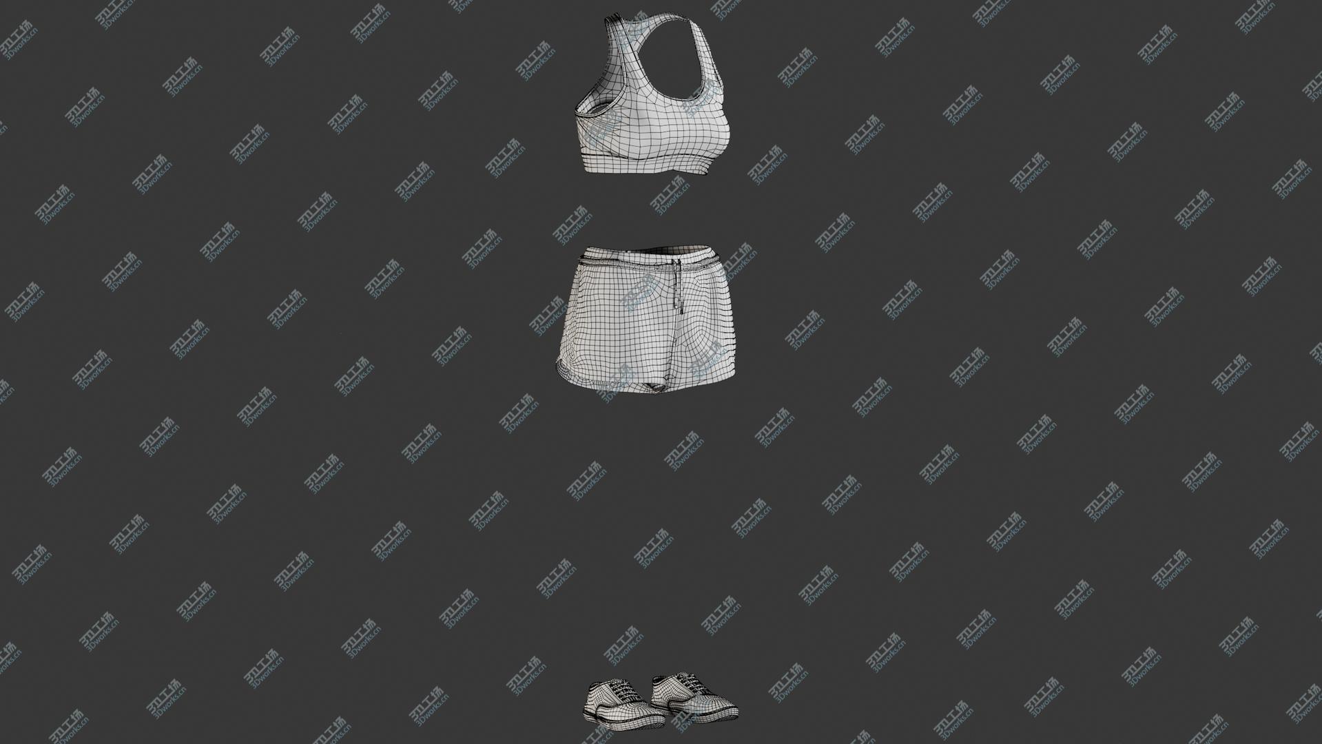 images/goods_img/20210319/Women's Sport Shorts with Tshirt and Sneakers 3D/4.jpg
